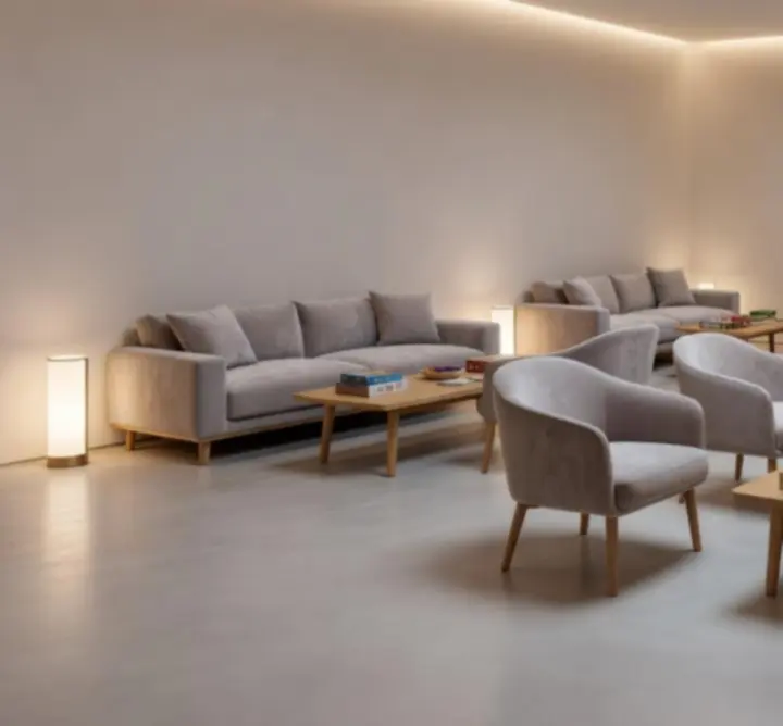 Modern, hangulatos beltéri rendezvényterem a 