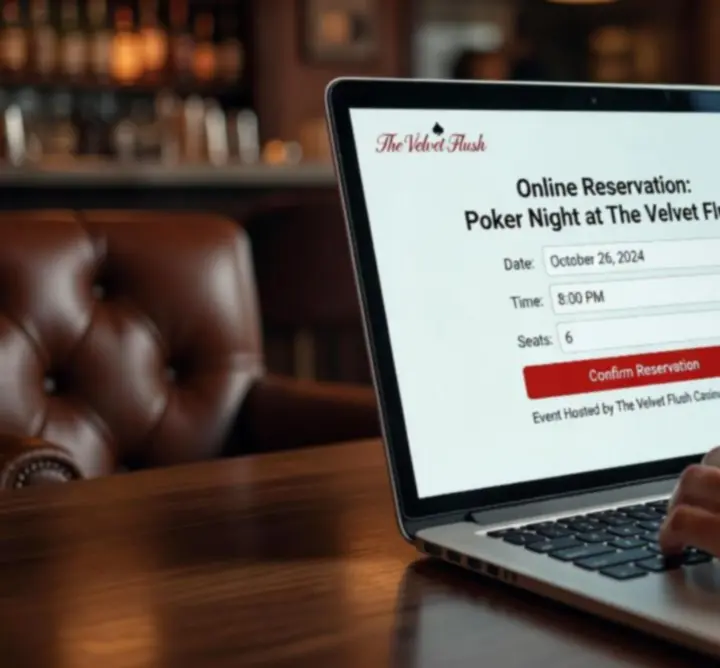 Online foglalási felület illusztrációja 